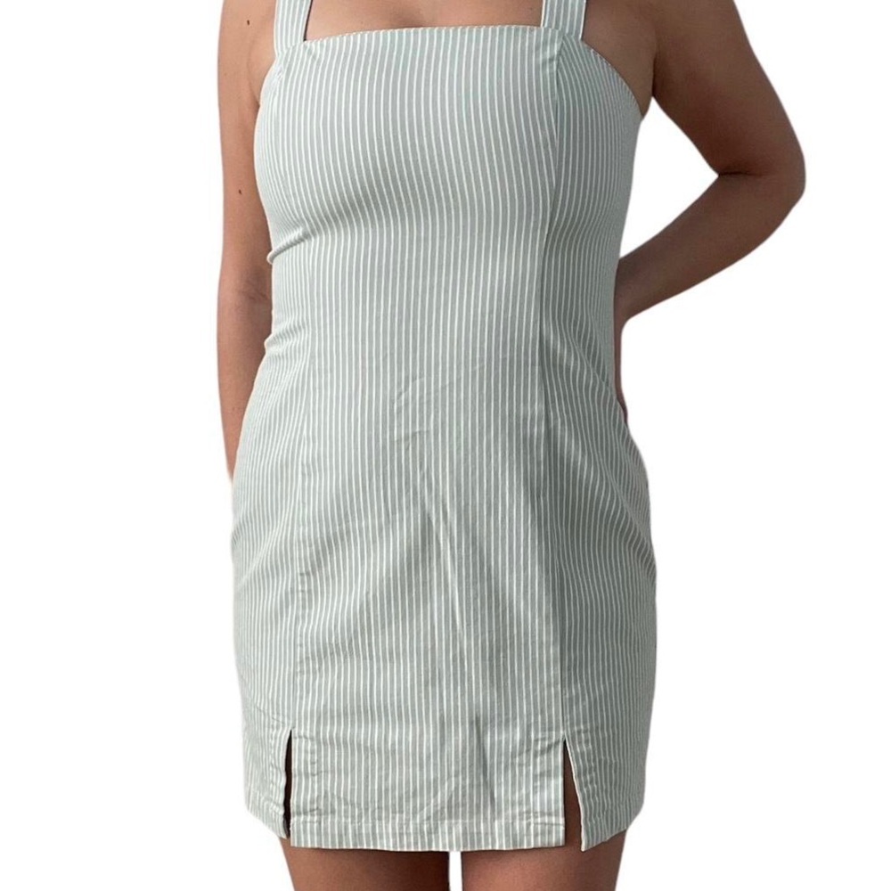 Forever 21 Green Striped Dress